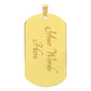 #1 DAD - DOG TAG - (Engrave) - Give Smiles Away