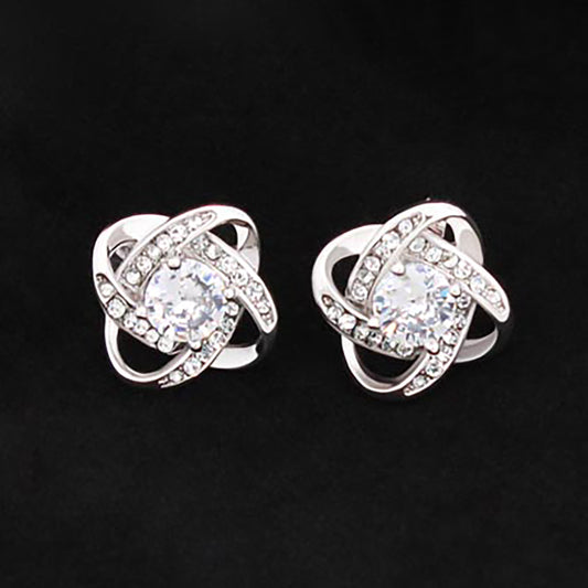 Love Knot Stud Earrings - Give Smiles Away