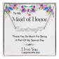 Maids Of Honor Appreciation Gift - Name Necklace - Give Smiles Away