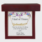 Maids Of Honor Appreciation Gift - Name Necklace - Give Smiles Away