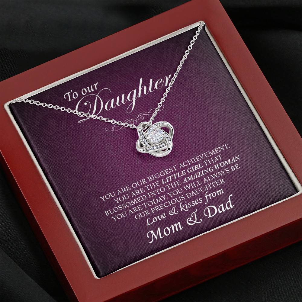 To Our Daughter - Love Knot Necklace - Give Smiles Away