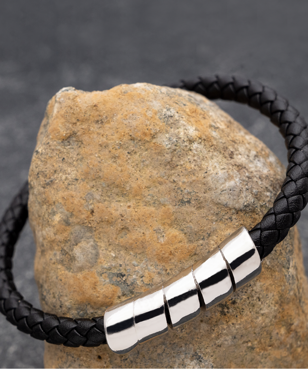 To My King - Black Men's Bracelet - Give Smiles Away